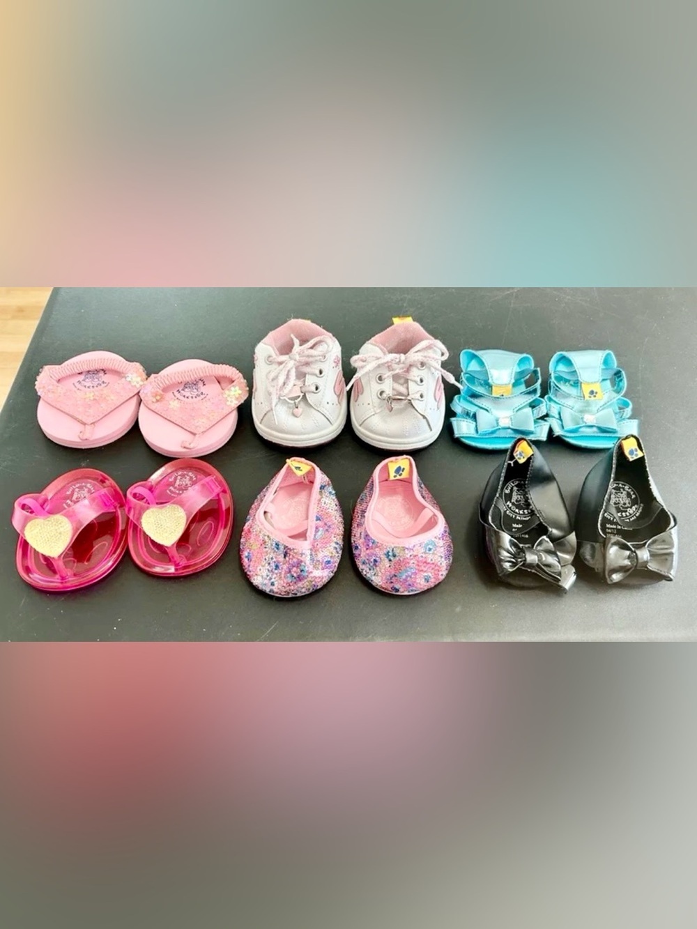 New Build a bear lot of 6 pairs of shoes/sketchers sneakers/sandals toys